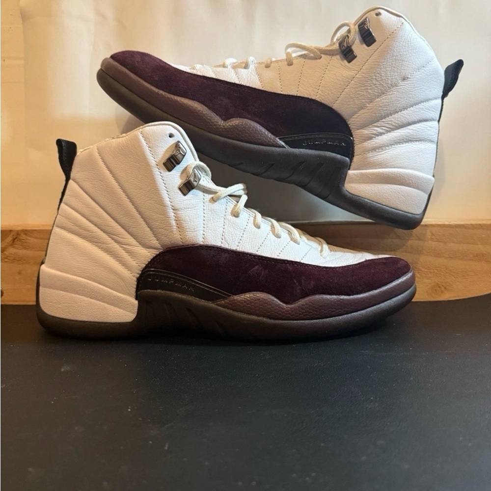 Air Jordan 12 Retro x A Ma Maniere White Burgundy women’s sneaker